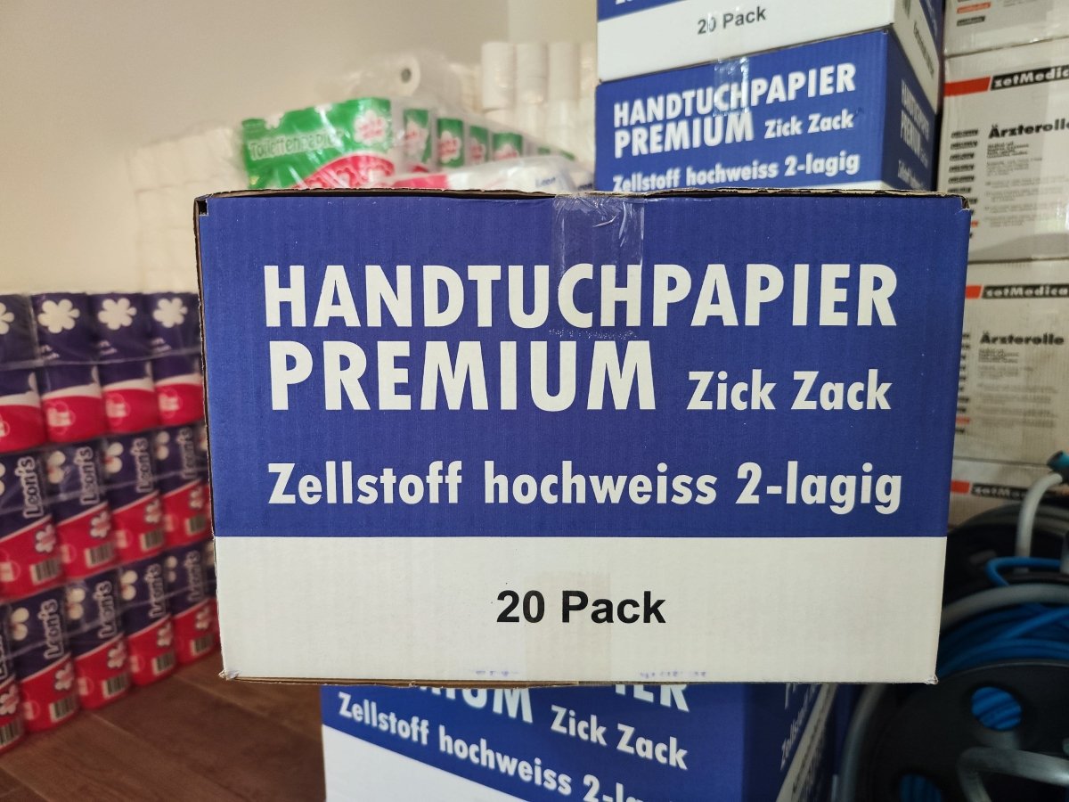 Papierfalthandtücher Hochweiss - Handpapier - Shop Stuebchenrhein