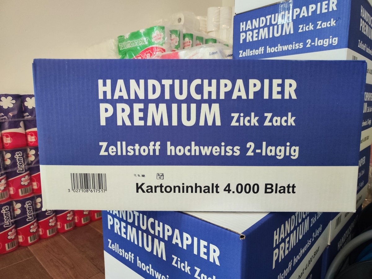 Papierfalthandtücher Hochweiss - Handpapier - Shop Stuebchenrhein