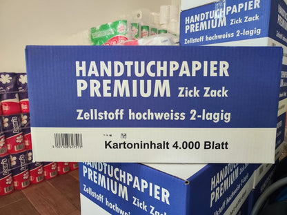 Papierfalthandtücher Hochweiss - Handpapier - Shop Stuebchenrhein