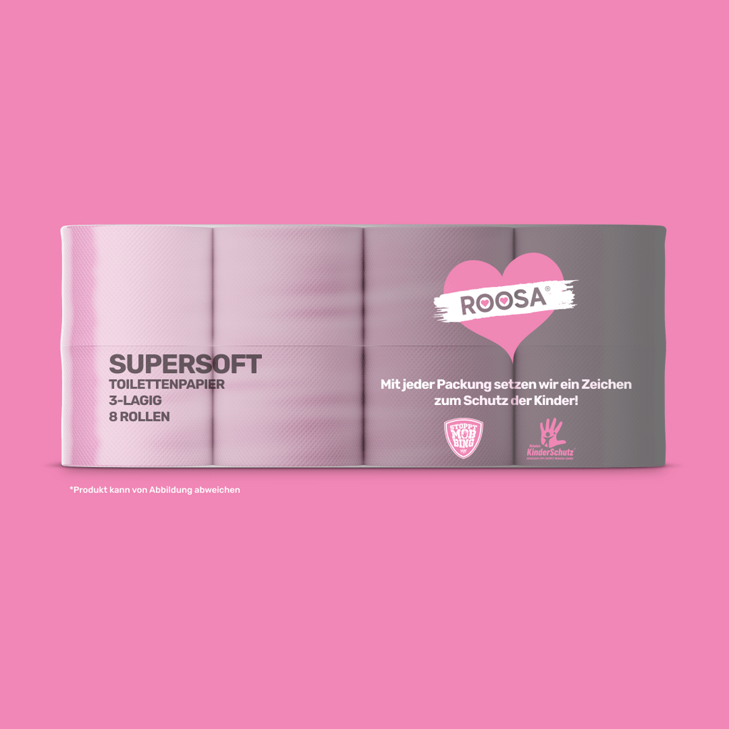 Toilettenpapier ROSA 3lagig SuperSoft 56 Rollen zu je 130 Blatt - Toilettenpapier - Shop Stuebchenrhein
