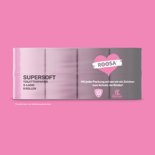 Toilettenpapier ROSA 3lagig SuperSoft 56 Rollen zu je 130 Blatt - Toilettenpapier - Shop Stuebchenrhein